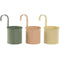 Grondlegger Home ESPRIT Geel Groen Amber Licht Roze Metaal 11,5 x 11,5 x 21 cm (3 Stuks)