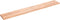 vidaXL - Wastafelblad - 220x30x4 - behandeld - massief - hout - lichtbruin