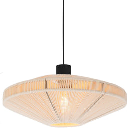 EGLO Midsumer - Hanglamp - Ø 38 cm - Zwart|Crème