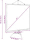 vidaXL - Projectiescherm - met - statief - 67 - inch - 1:1