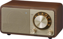 Sangean WR-7 PLUS - FM radio met Bluetooth - Houten behuizing - Vintage Walnut
