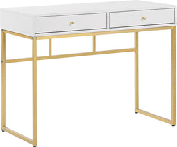 DAPHNE - Bureau - Wit/Goud - MDF