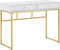 DAPHNE - Bureau - Wit/Goud - MDF