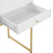 DAPHNE - Bureau - Wit/Goud - MDF