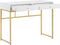 DAPHNE - Bureau - Wit/Goud - MDF