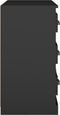 vidaXL - Dressoir - 70x35,5x67,5 - cm - bewerkt - hout - zwart