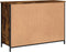 vidaXL - Dressoir - 100x35x70 - cm - bewerkt - hout - gerookt - eikenkleurig