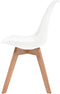 vidaXL - Eetkamerstoelen - 4 - st - kunststof - wit