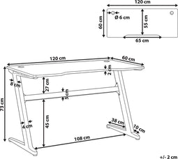 DARFUR - Game bureau - Zwart - MDF