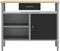 vidaXL - Werkbank - met - Vergrendelbare - Deur - Zwart - 100x55x85 - cm - Staal