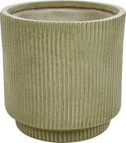 DARIA - Bloempot - 30 x 30 x 30 cm - Groen - Kleivezels