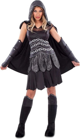 Dark Lady Warrior Dames Kostuum - Maat S