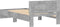 vidaXL - Bedframe - met - hoofdbord - en - LED-verlichting - betongrijs - 100x200 - cm