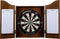 Dartkast bruin (incl. dartbord en 2 sets 18gr darts)