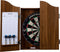 Dartkast bruin (incl. dartbord en 2 sets 18gr darts)