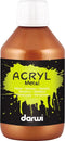 Darwi acrylverf Metal effect, flacon van 250 ml, brons