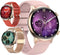 DARZ Ultra HD Pro Smartwatch - Smartwatch Dames - HD Touchscreen - Horloge - Stappenteller - Bloeddrukmeter - Saturatiemeter - Hartslag – Roze - iOS en Android