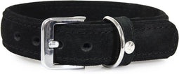Das Lederband Hondenhalsband - 40 cm Lang - Zwart