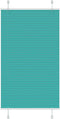 vidaXL - Plissé - rolgordijn - 80x100 - cm - stofbreedte - 79,4 - cm - petrol - groen