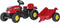 Rolly Toys rollyKid Rood - Traptractor met Aanhanger