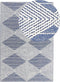 DATCA - Laagpolig vloerkleed - Blauw - 160 x 230 cm - Wol