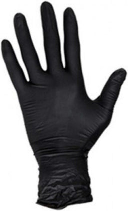 Handschoen nitril M zwart 100 stuks