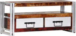 vidaXL - Tv-meubel - 90x30x40 - cm - massief - gerecycled - hout