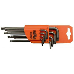 ATM Klot Inbussleutel Set - 8 Onderdelen - Chroom-vanadium-staal - Oranje (8 stuks)