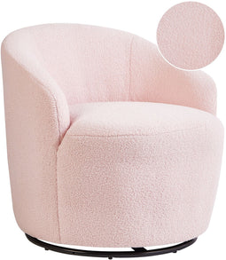 DAVIK - Fauteuil - Roze - Bouclé