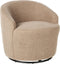 DAVIK - Fauteuil - Taupe - Bouclé