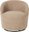 DAVIK - Fauteuil - Taupe - Bouclé