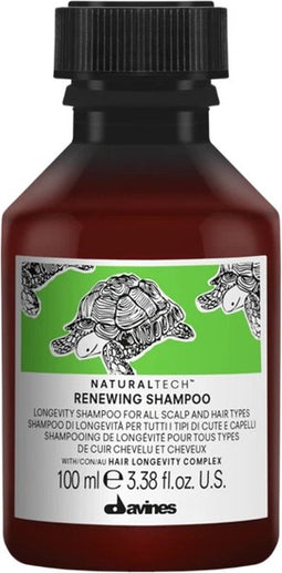Davines Naturaltech Renewing Shampoo - 100 ml- Normale shampoo - Voor Alle haartypes -