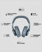Fresh 'n Rebel Clam 2 - Draadloze over-ear koptelefoon - 80 uur speelduur - Blauw