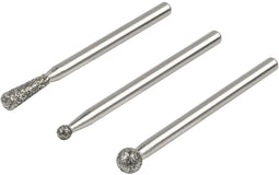 Wolfcraft 5988000 - Diamantslijper set - 3-delig kogel- en kegelvormig (1 set)