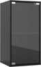 Vinyl lp platen opbergkast - opbergen lp vinyl platen - met deur - 2 vakken
