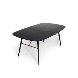 Dawn Ext. Dining Table Black Oak