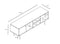 Dawn Tv-bench Black Oak