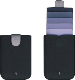 DAX wallet Microfiber - Pasjeshouder - Grijs/Zwart