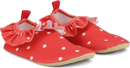 Konges Sløjd - Kelly Red Dot - Swim Frill Shoes - Zwemschoenen / Turnpantoffel - Zwemslof - Waterschoen - Anti-slip - Maat 26/27