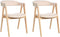 DAY - Eetkamerstoel set van 2 - Lichtbruin/Beige - Bouclé