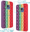 iMoshion Hoesje Geschikt voor Samsung Galaxy S9 Hoesje Siliconen - iMoshion Pop It Fidget Toy - Pop It hoesje - Rainbow