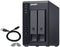 QNAP TR-002 - RAID-uitbreidingsbehuizing - 2 bays SATA-600 USB 3.1 Gen 2 - zwart