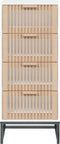 vidaXL - Hoge - kast - 40x30x95 - cm - bewerkt - hout