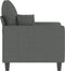 vidaXL Fauteuil 60 cm stof donkergrijs