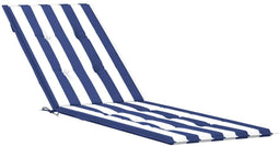 vidaXL - Terrasstoelkussen - gestreept - oxford - stof - blauw - en - wit