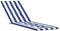 vidaXL - Terrasstoelkussen - gestreept - oxford - stof - blauw - en - wit