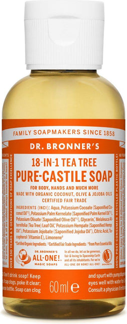 Dr Bronners - Liquid soap tea tree (60ml)