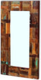 vidaXL - Spiegel - 80x50 - cm - massief - gerecycled - hout