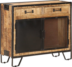 vidaXL - Dressoir - 80x31x71 - cm - massief - ruw - mangohout