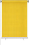 vidaXL - Rolgordijn - voor - buiten - 100x140 - cm - HDPE - geel
